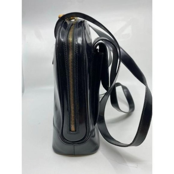 GUCCI Vintage Black Smooth Leather Shoulder Bag - Picture 2 of 12